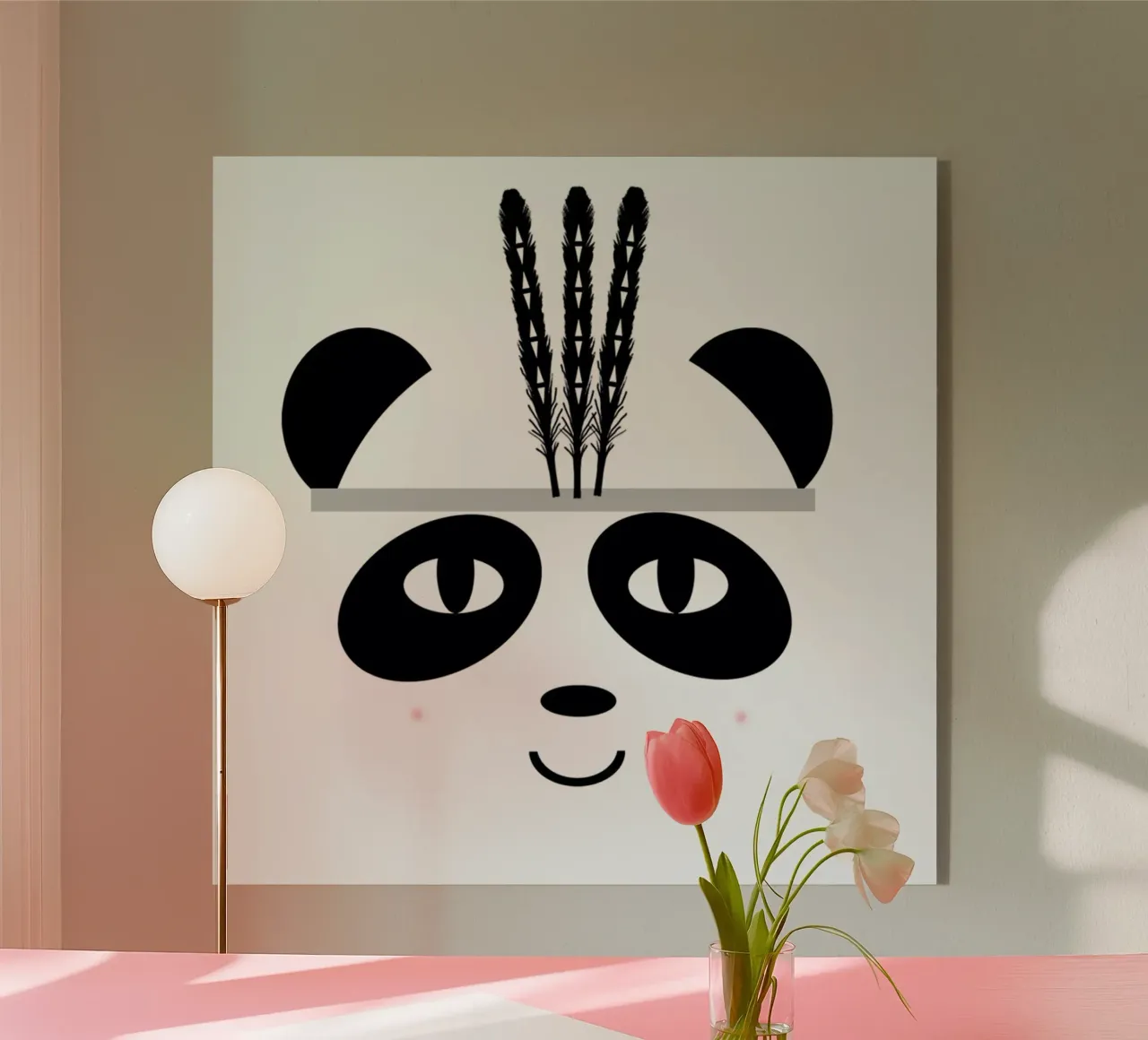 Panda plexiglass da Charlotte Winter