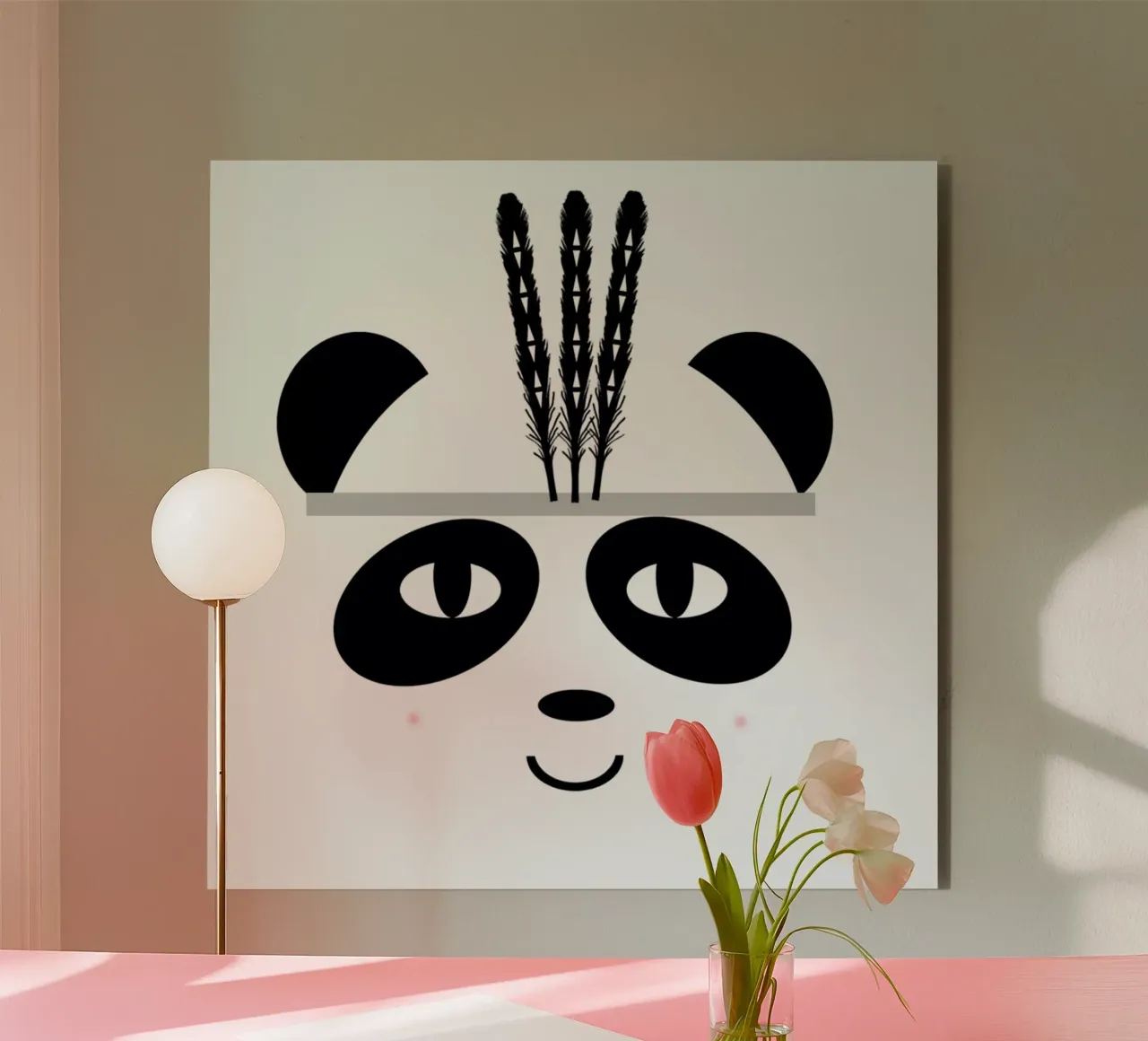 Panda alluminio dibond da Charlotte Winter