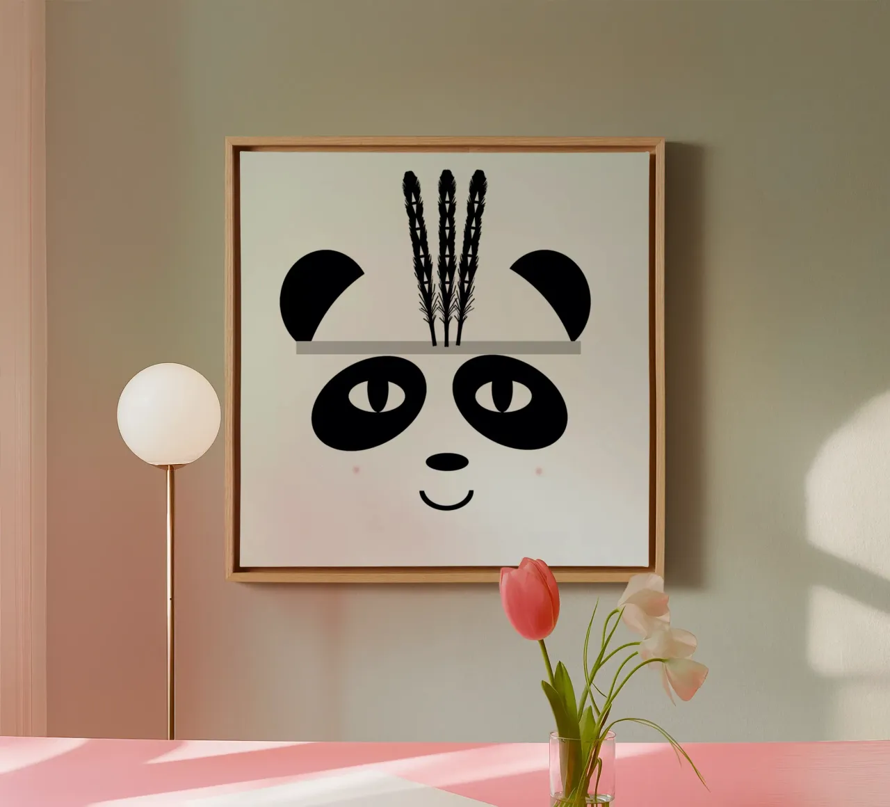 Panda tela da Charlotte Winter