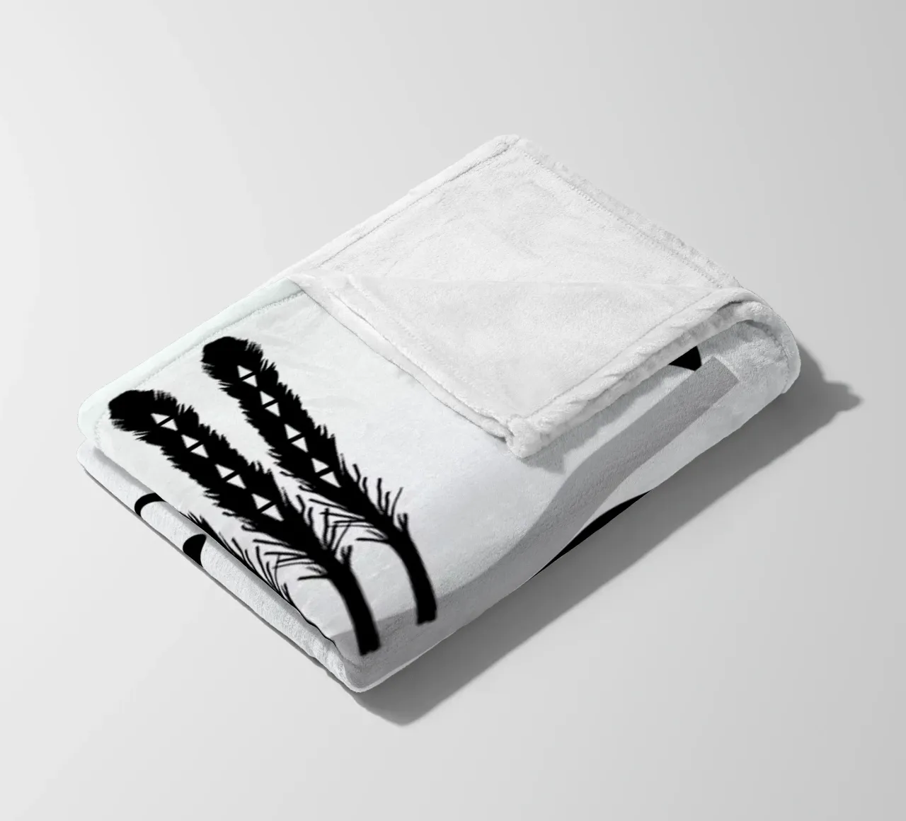 Panda Fleecedecke von Charlotte Winter