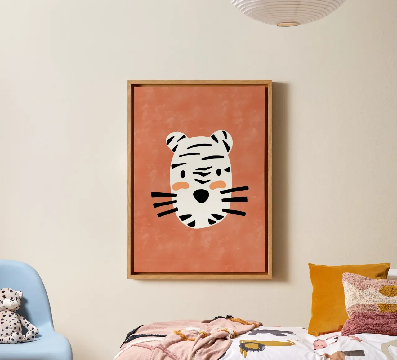 Kleiner Tiger tela con Cornice a cassetta da BAINAI KIDS