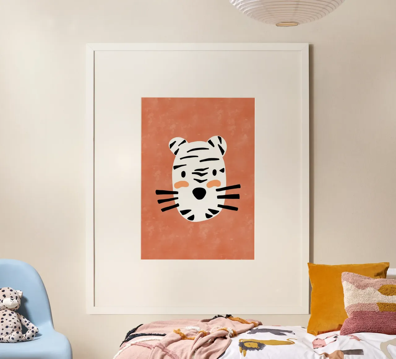 Kleiner Tiger poster con telaio in plastica da BAINAI KIDS