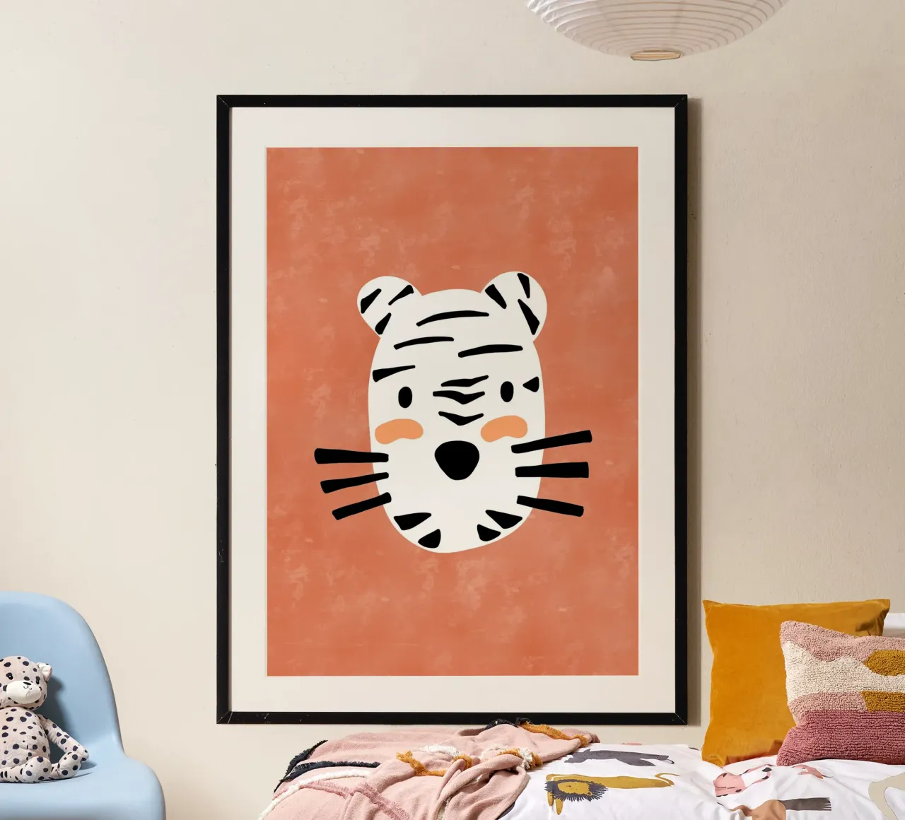 Kleiner Tiger poster con telaio in plastica da BAINAI KIDS