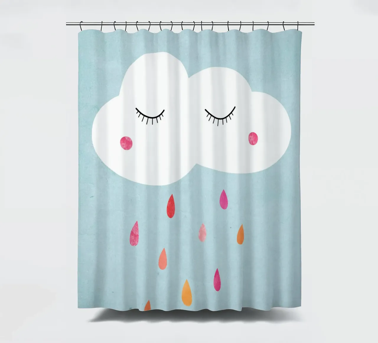 Wolke mit buntem Regen Duschvorhang von BAINAI KIDS