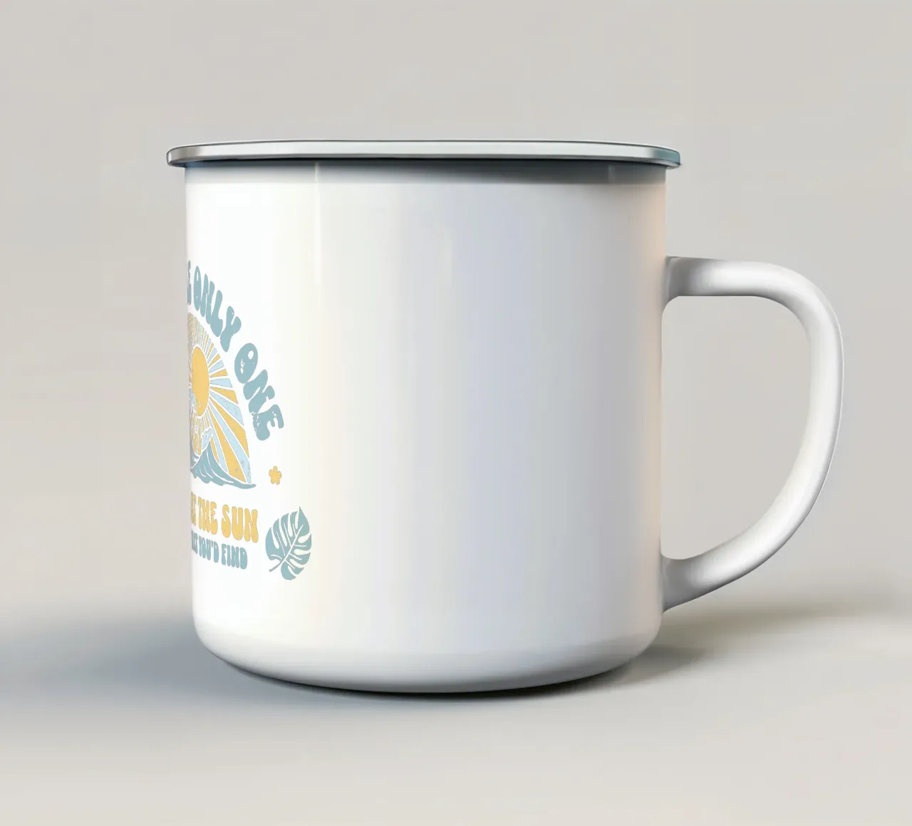Fissare il sole tazza in smalto da Gunawan Rb
