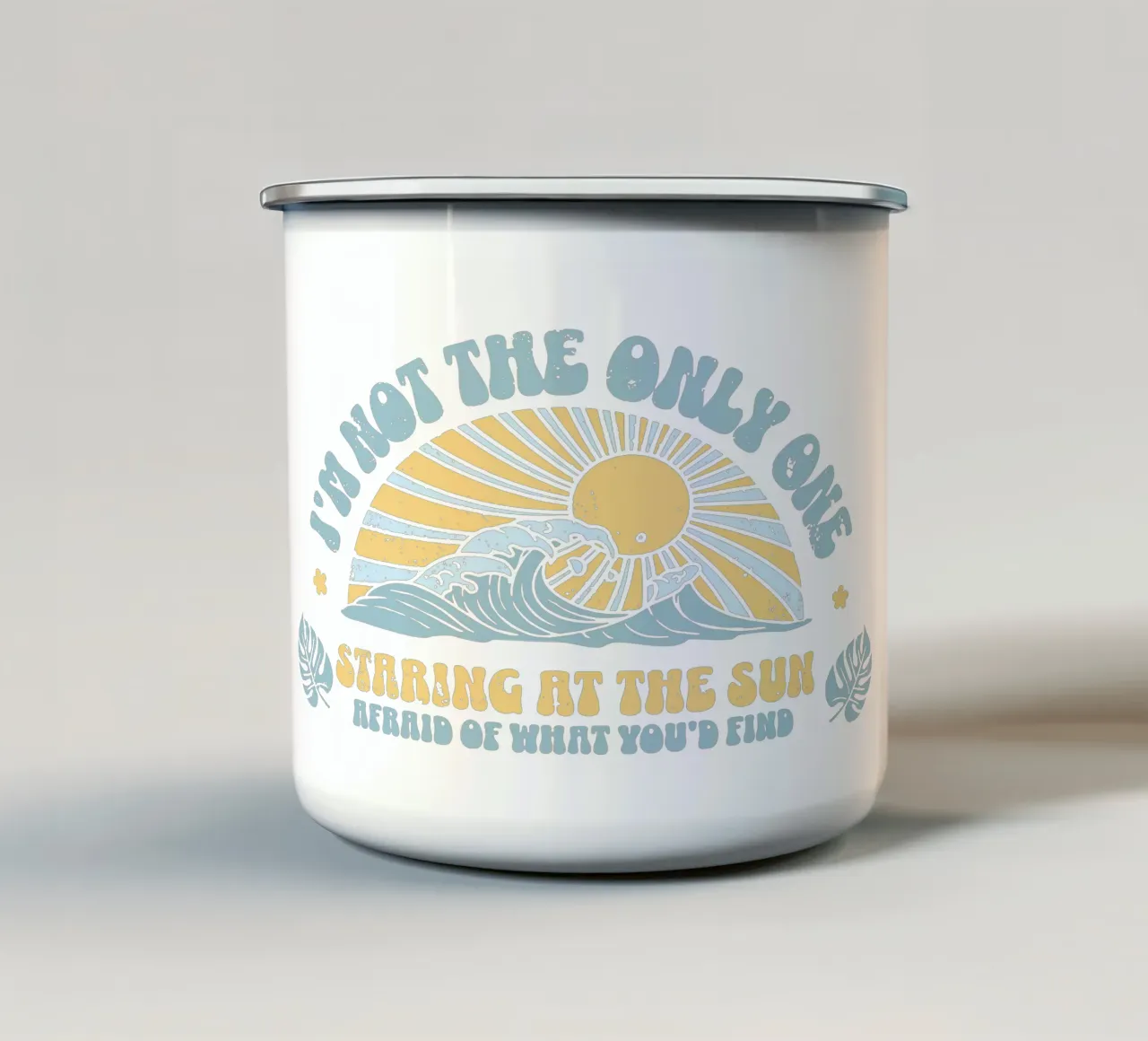 Fissare il sole tazza in smalto da Gunawan Rb