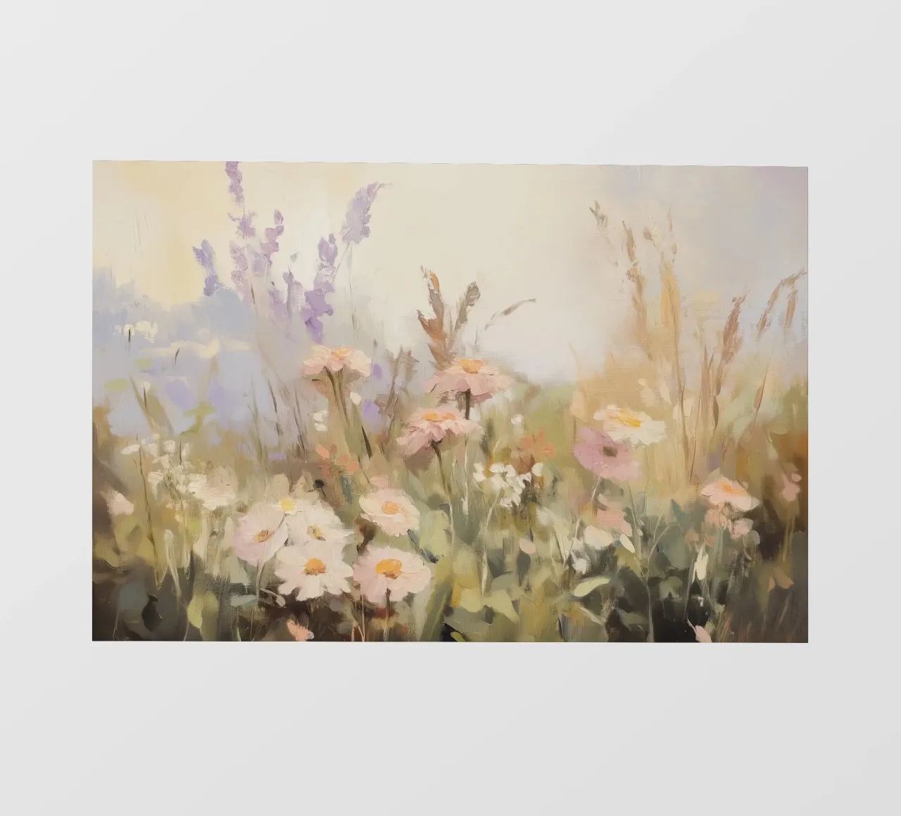 Paesaggio di fiori selvatici telo in pvc da Melloi Art Print