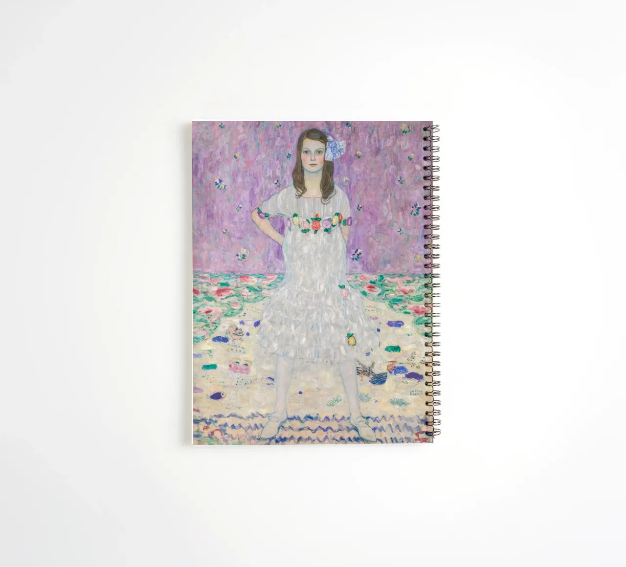 Portrait Mäda Primavesi, Gustav Klimt spiral notebook by Carinaprint