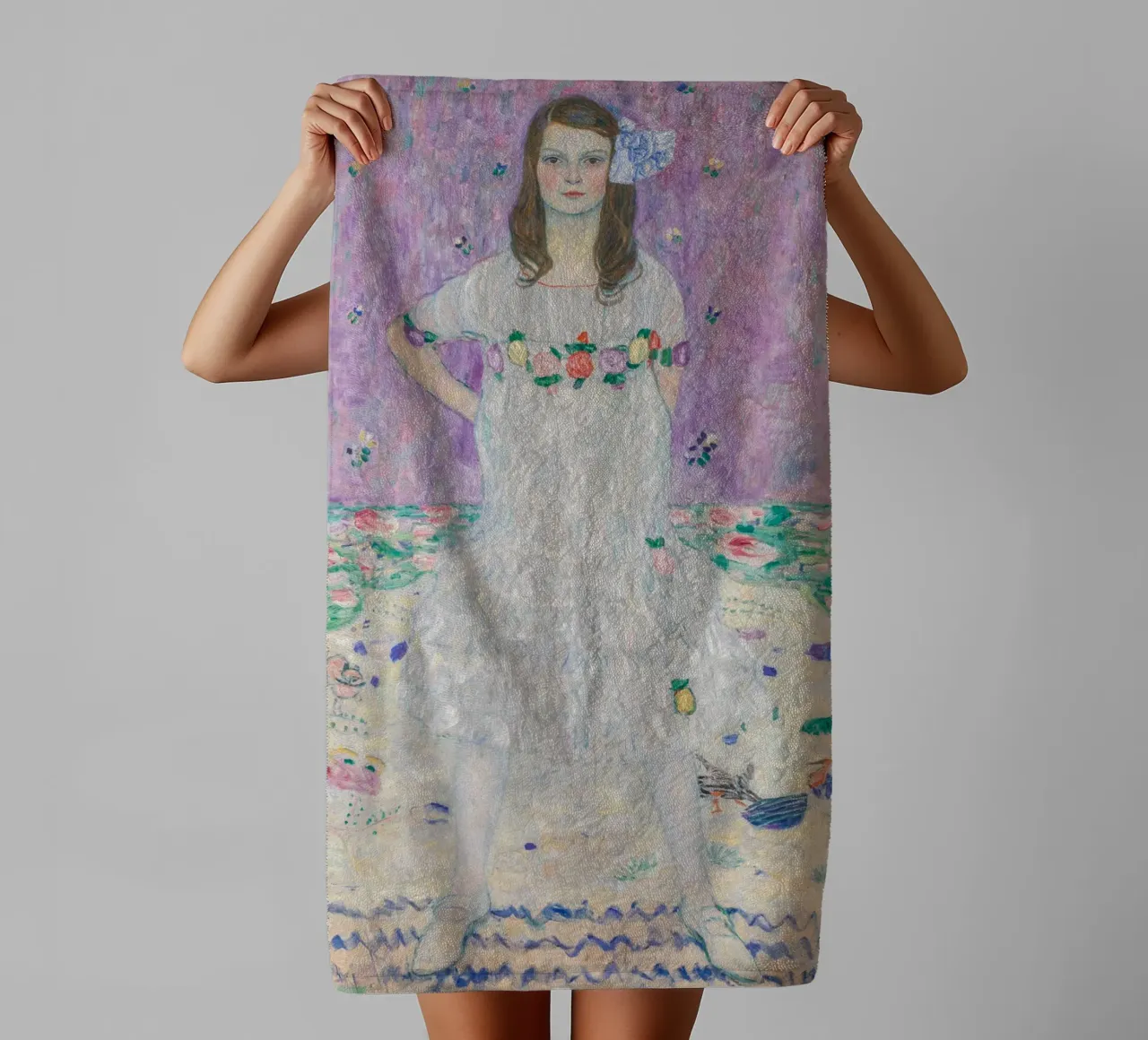 Ritratto Mäda Primavesi, Gustav Klimt asciugamano da bagno da Carinaprint