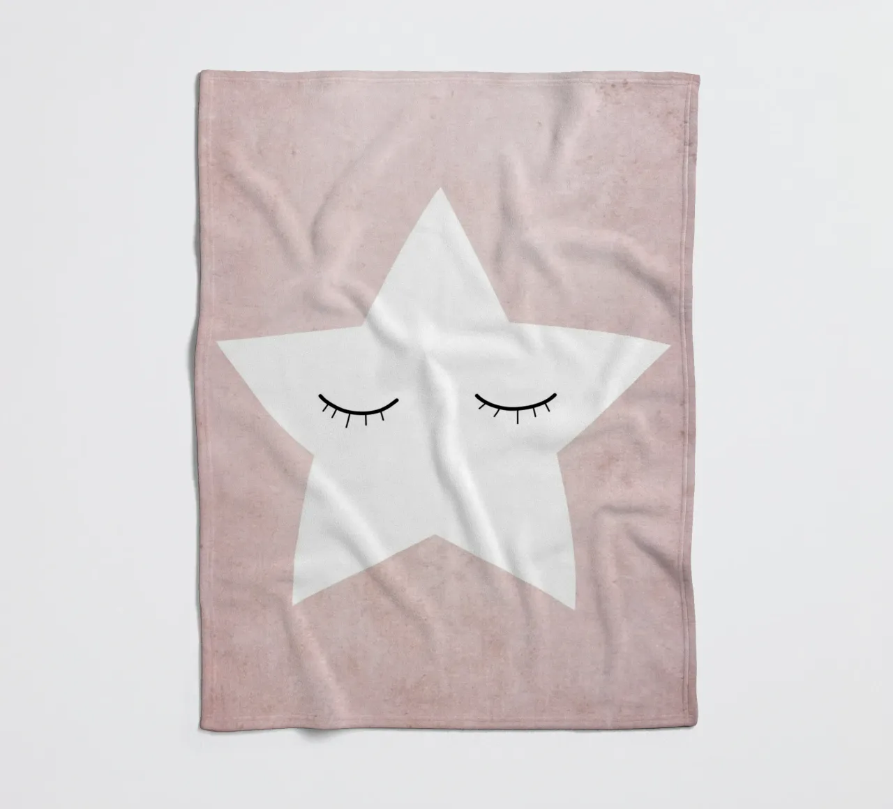 Kleiner Stern - rosa coperta in pile da BAINAI KIDS