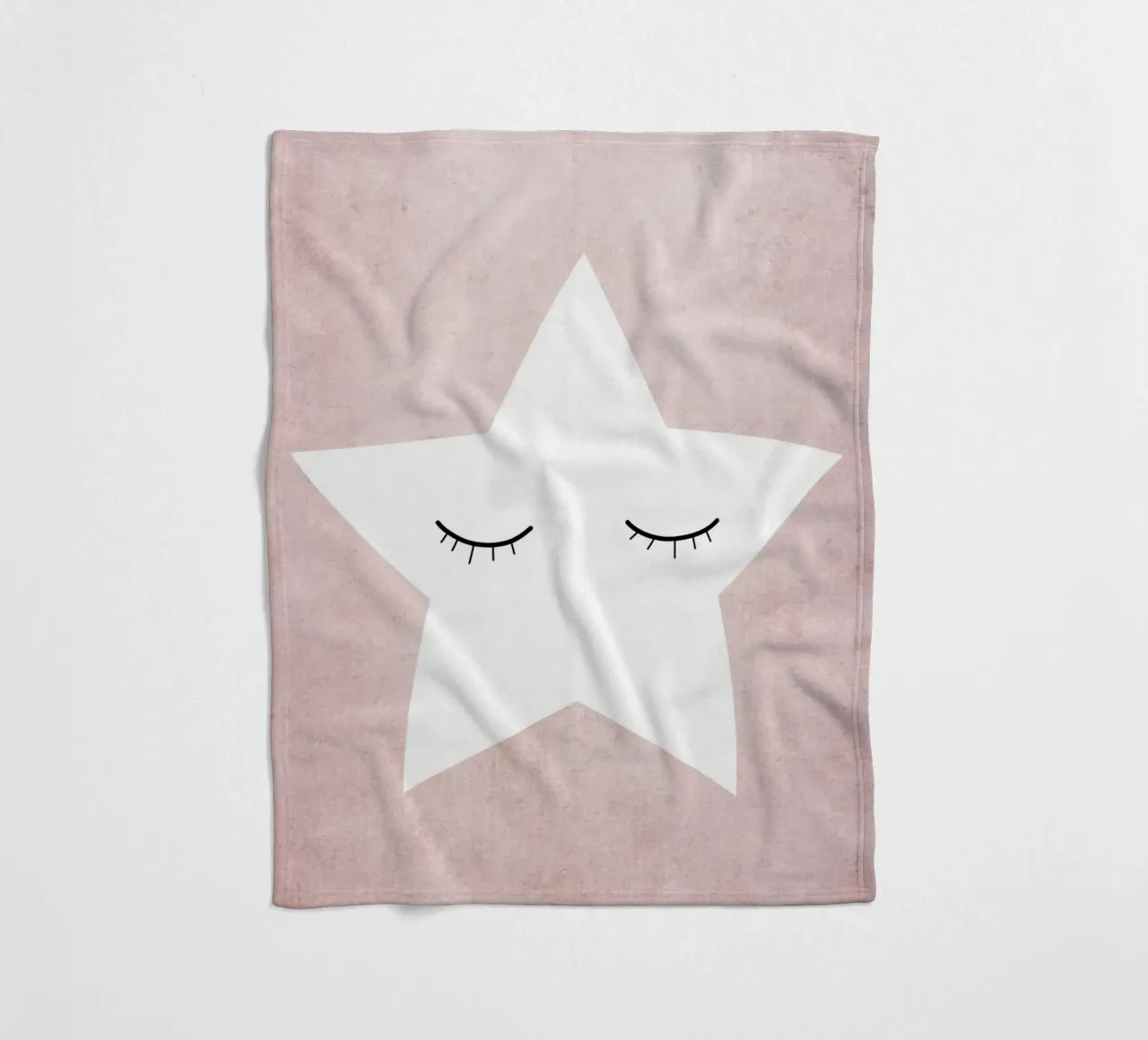 Kleiner Stern - rosa coperta in pile da BAINAI KIDS