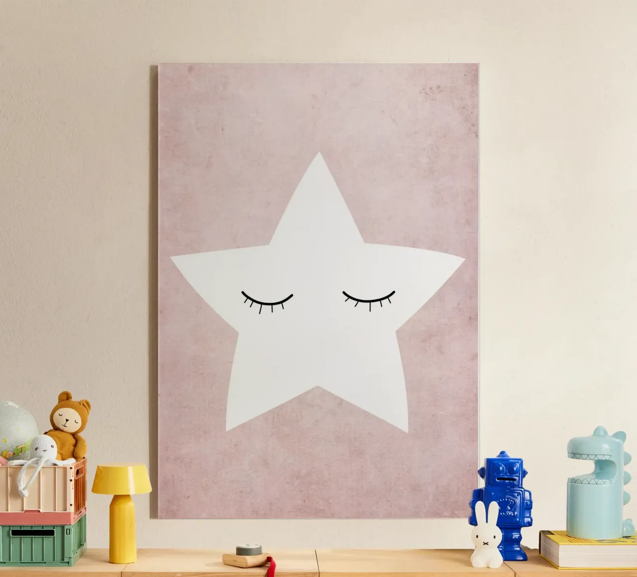 Kleiner Stern - rosa plexiglass da BAINAI KIDS
