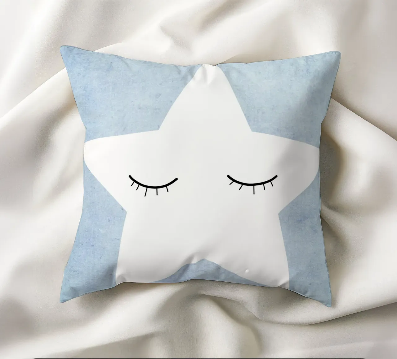 Kleiner Stern - blau cuscino da BAINAI KIDS