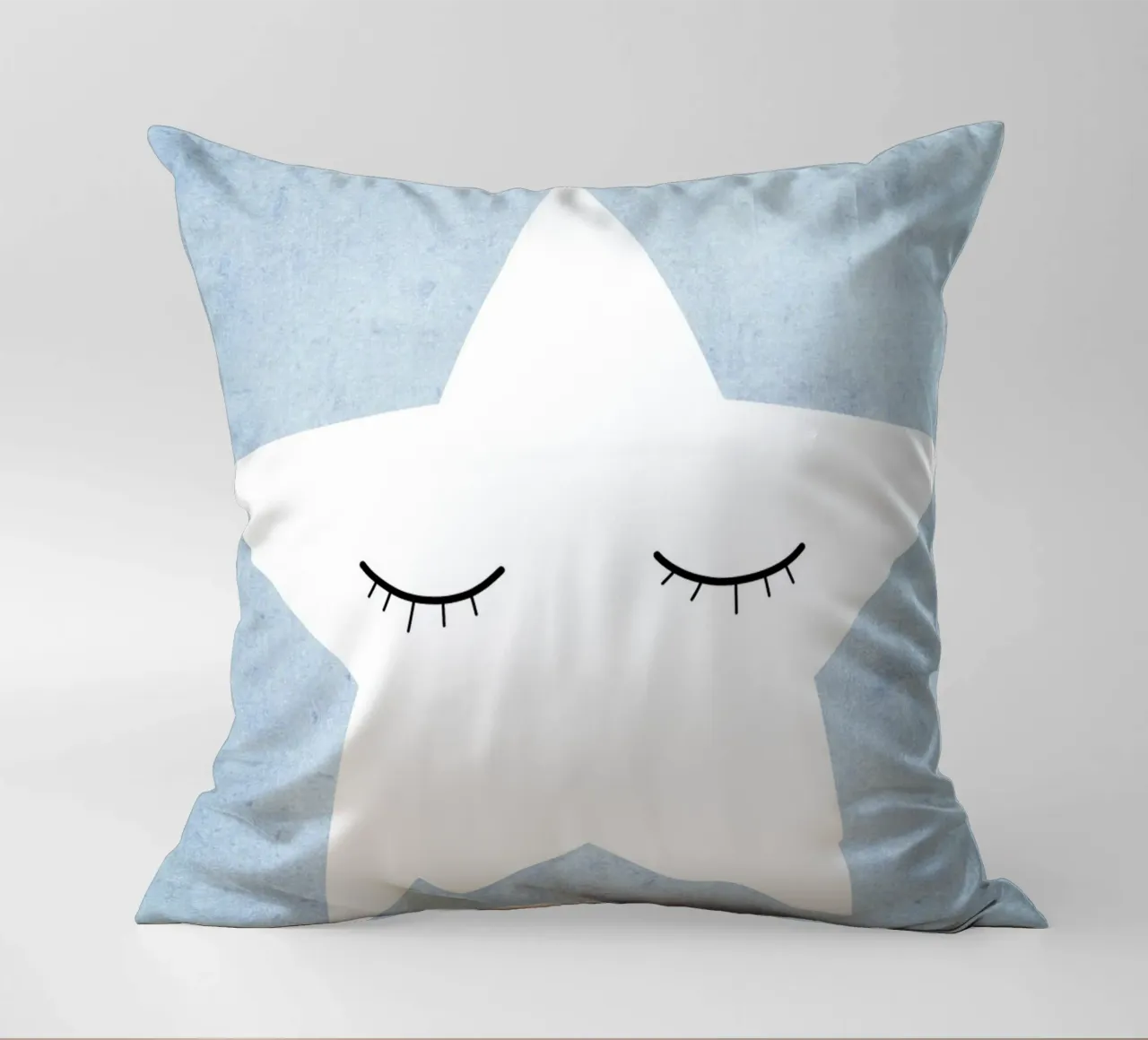 Kleiner Stern - blau cuscino da BAINAI KIDS
