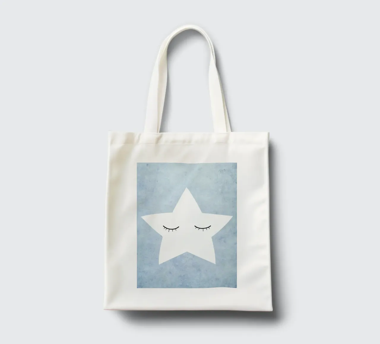 Kleiner Stern - blau borsa in juta da BAINAI KIDS