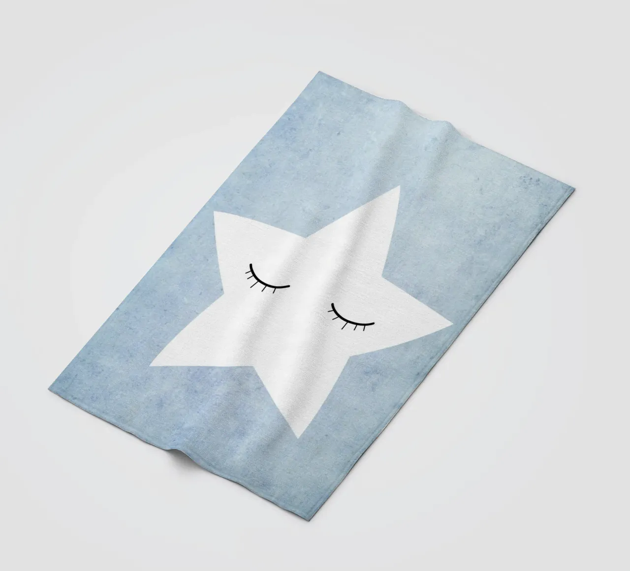 Kleiner Stern - blau coperta in pile da BAINAI KIDS