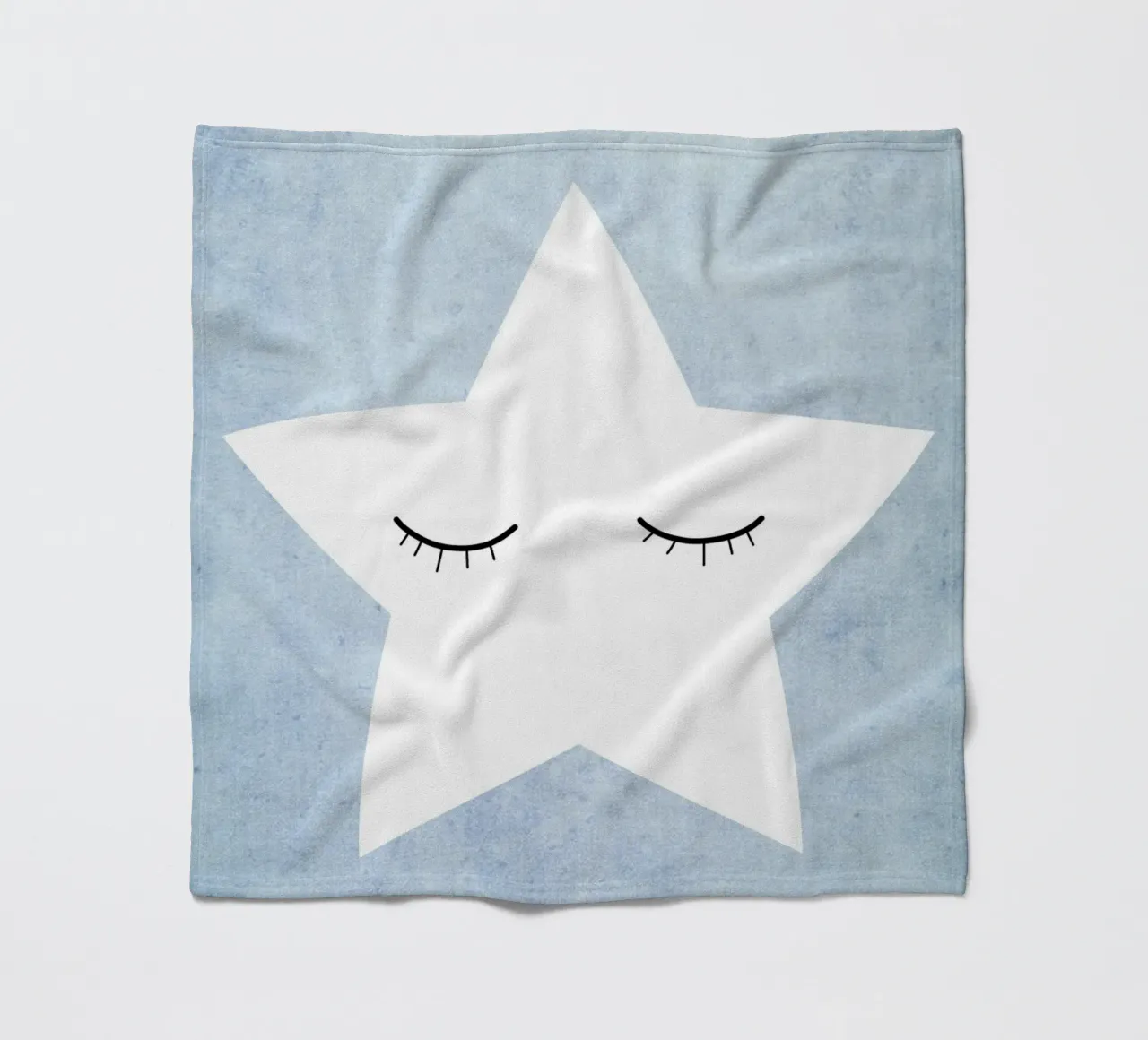 Kleiner Stern - blau coperta in pile da BAINAI KIDS