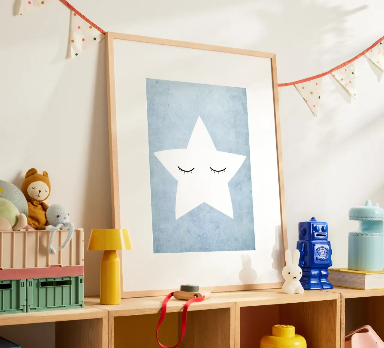 Kleiner Stern - blau carta hahnemühle da BAINAI KIDS