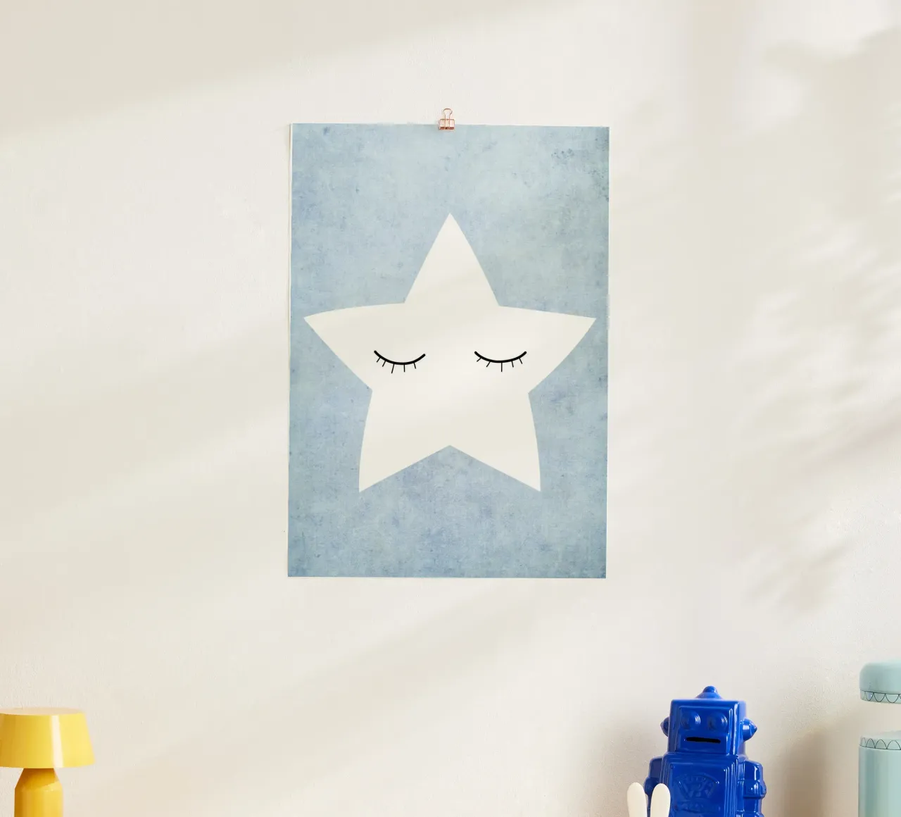 Kleiner Stern - blau carta hahnemühle da BAINAI KIDS
