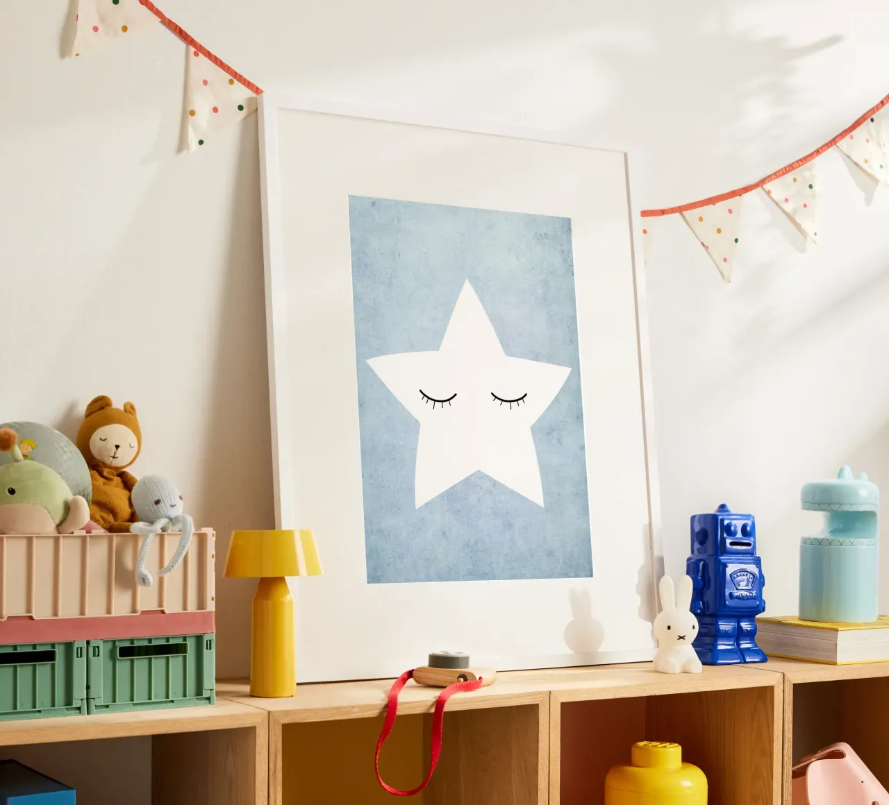 Kleiner Stern - blau carta hahnemühle da BAINAI KIDS