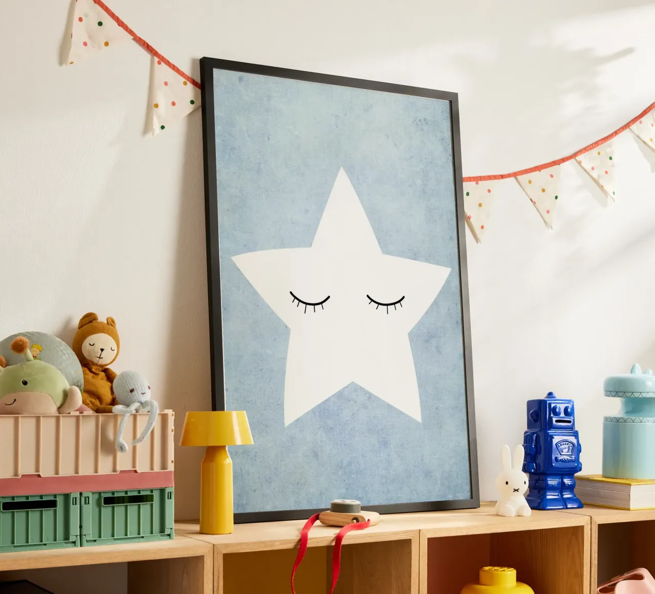Kleiner Stern - blau carta hahnemühle da BAINAI KIDS