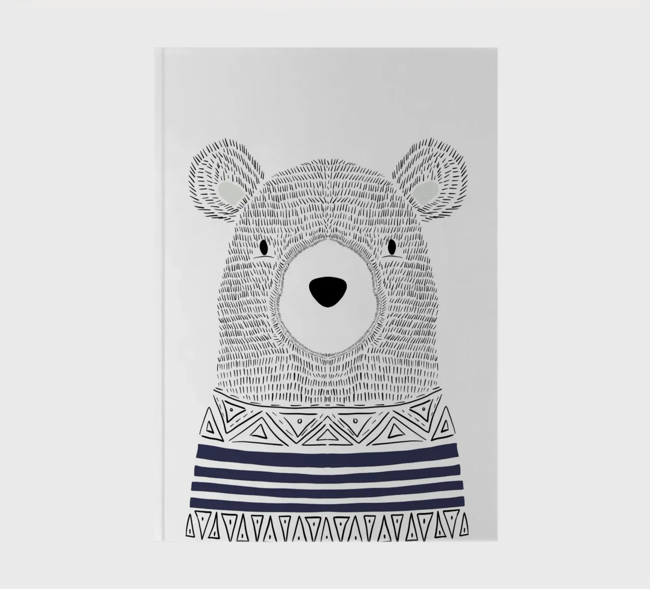 Skandinavischer Bär notebook by BAINAI KIDS