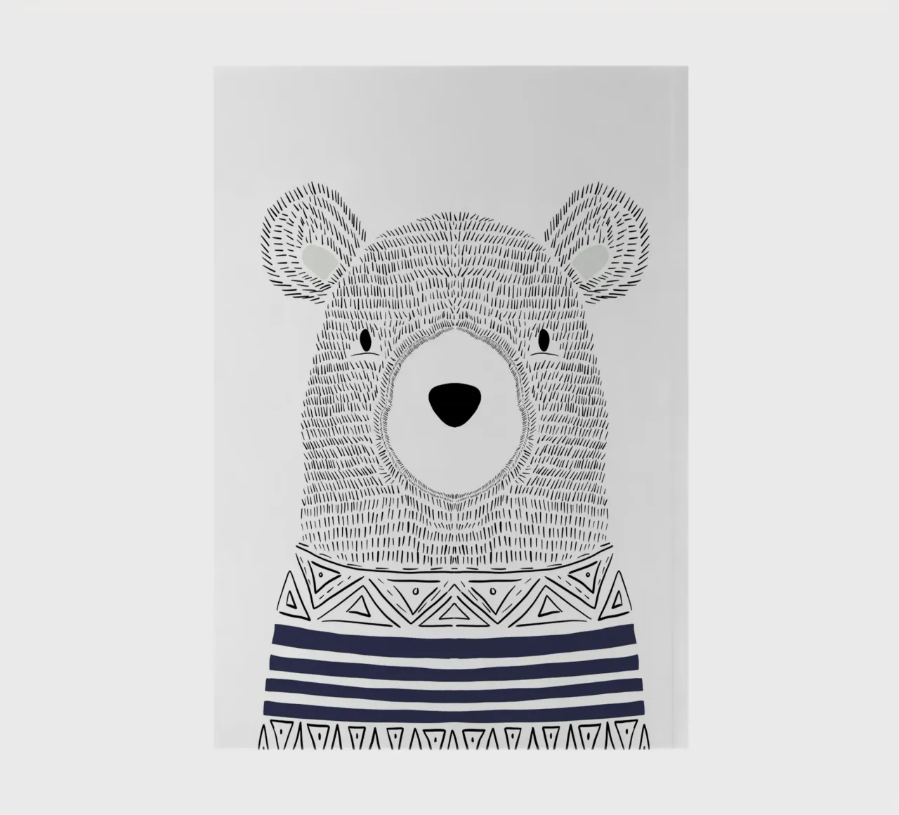 Skandinavischer Bär notebook by BAINAI KIDS