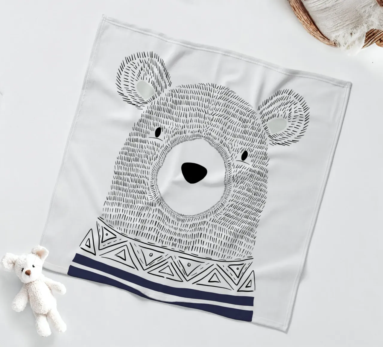 Skandinavischer Bär coperta in pile da BAINAI KIDS