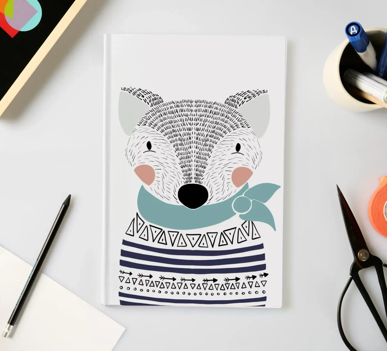 Skandinavischer Fuchs notebook by BAINAI KIDS