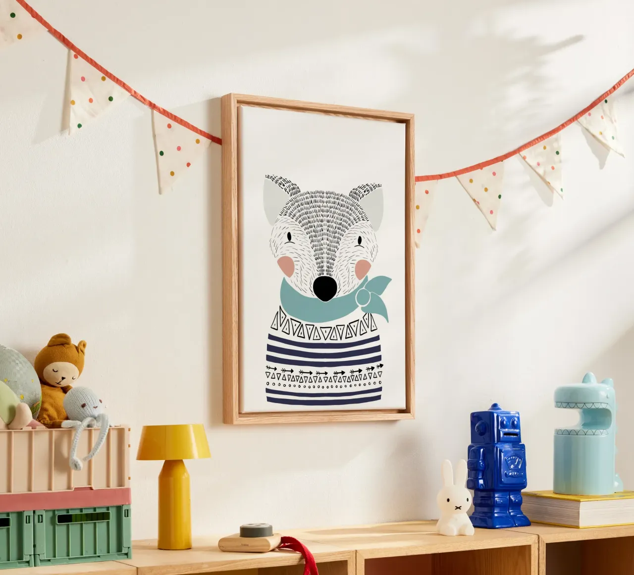 Skandinavischer Fuchs canvas by BAINAI KIDS