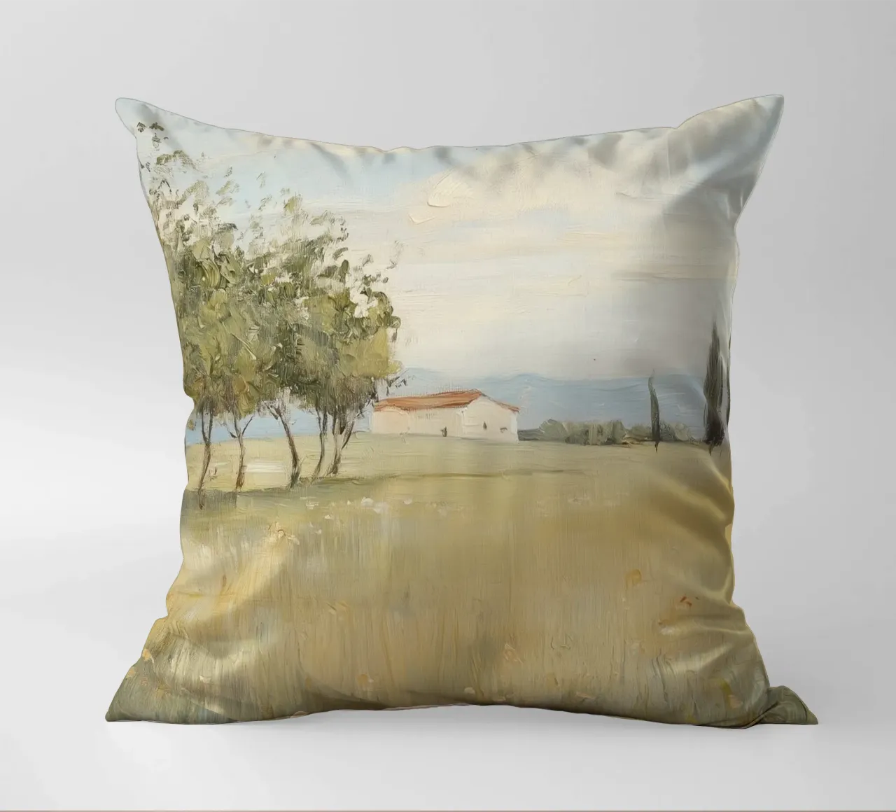Campagna toscana cuscino da Melloi Art Print