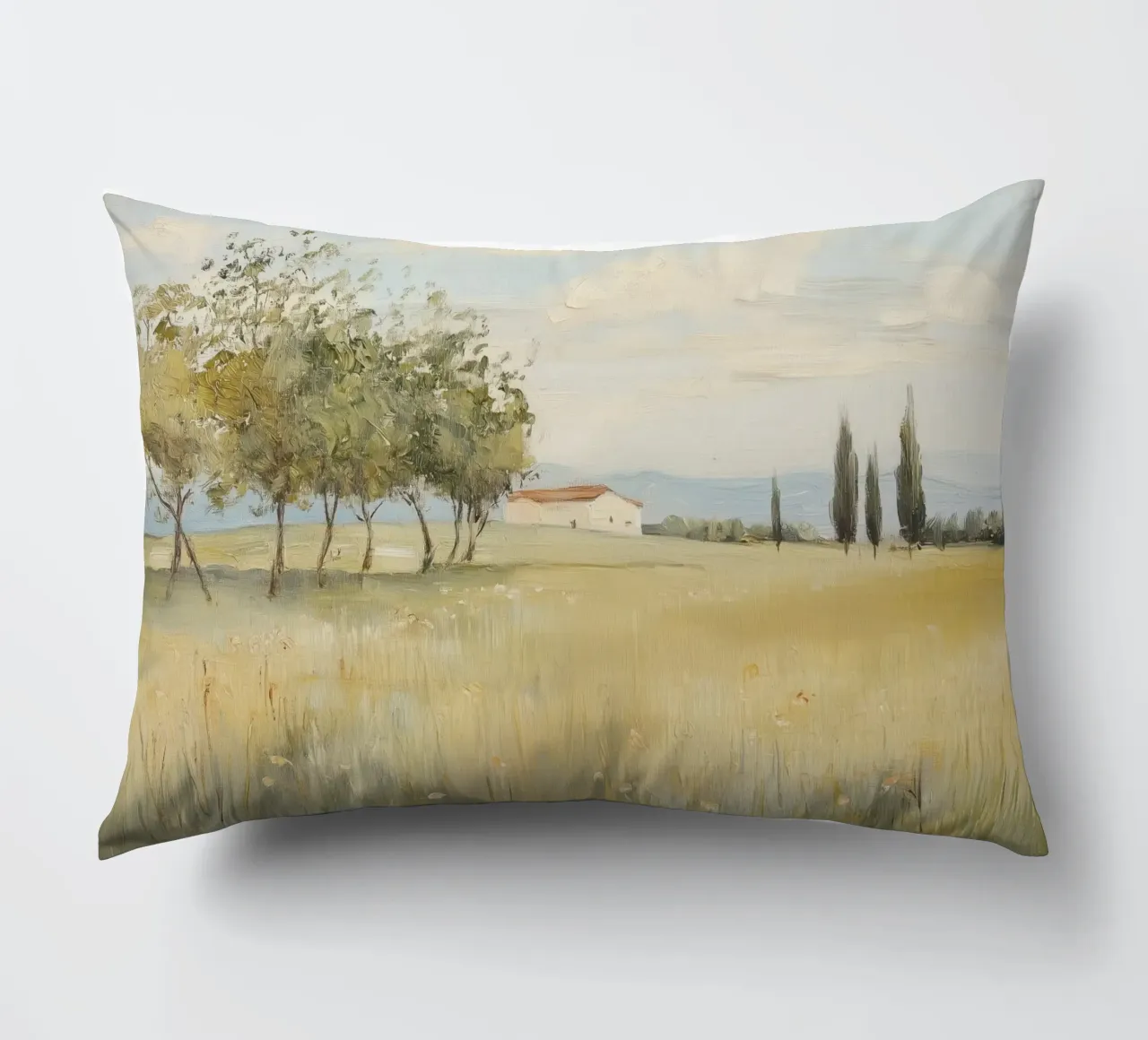 Campagna toscana cuscino da Melloi Art Print