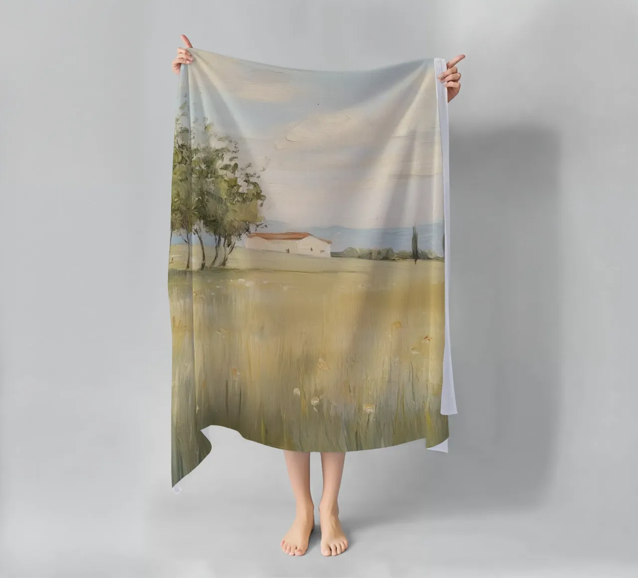 Campagna toscana telo mare da Melloi Art Print