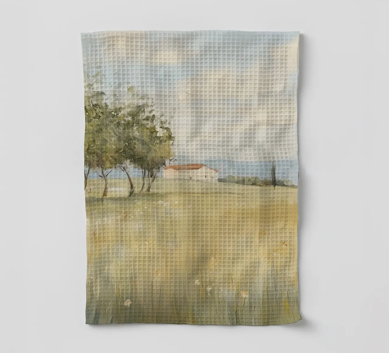 Campagna toscana canovaccio da cucina da Melloi Art Print