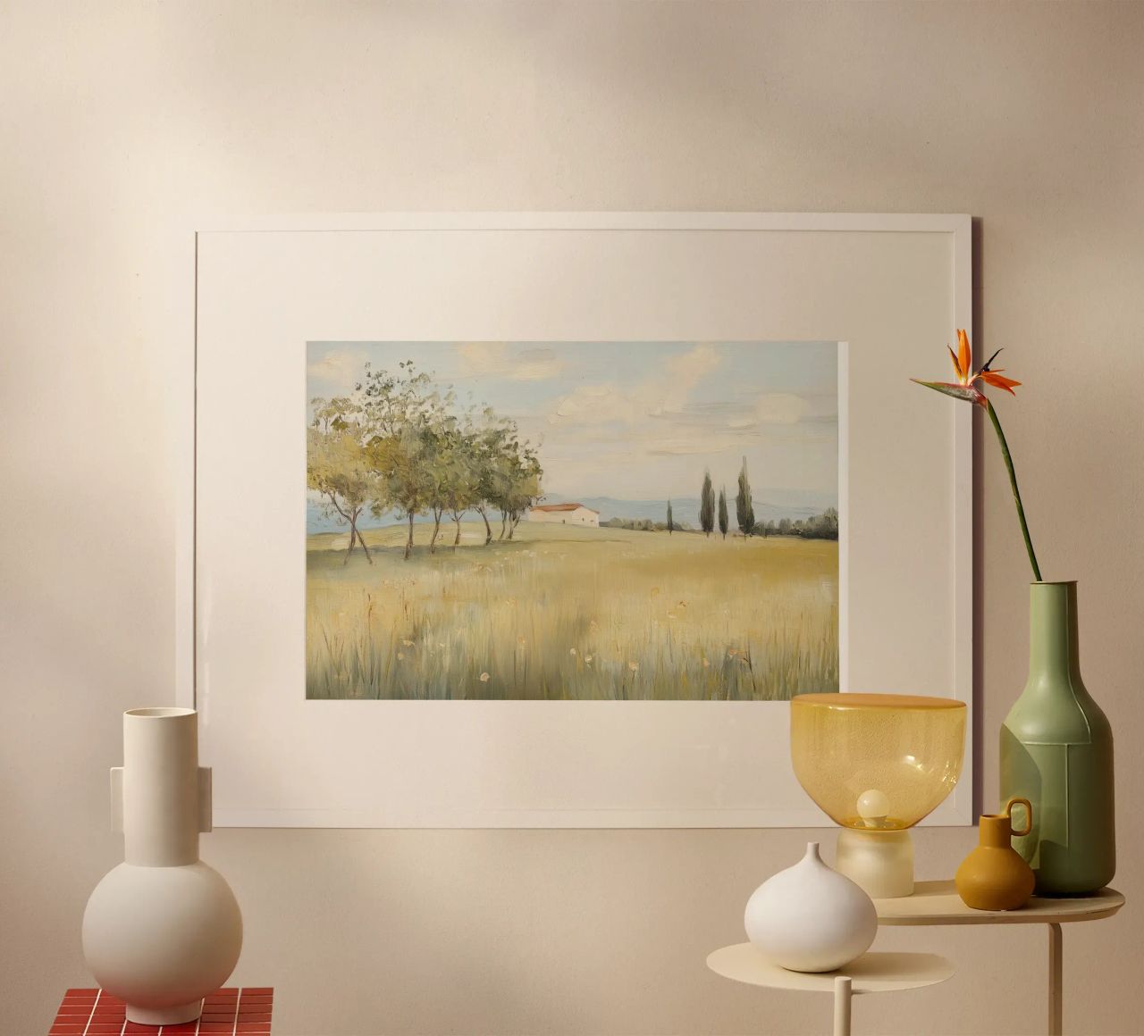 Toskanische Landschaft Poster von Melloi Art Print
