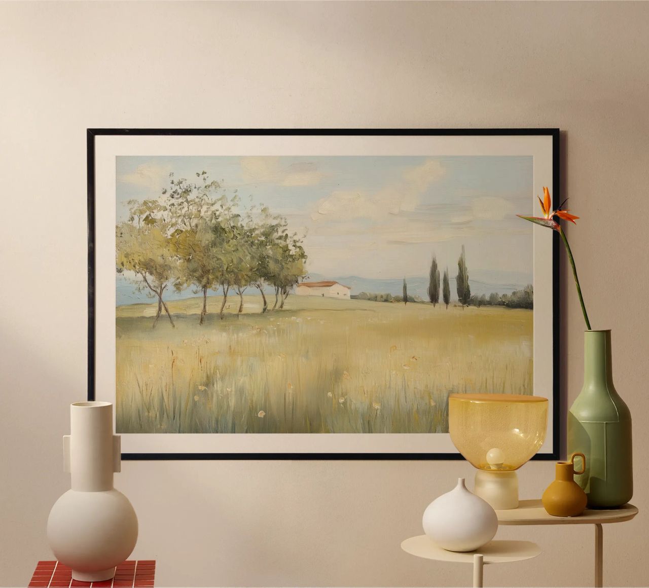 Toskanische Landschaft Poster von Melloi Art Print