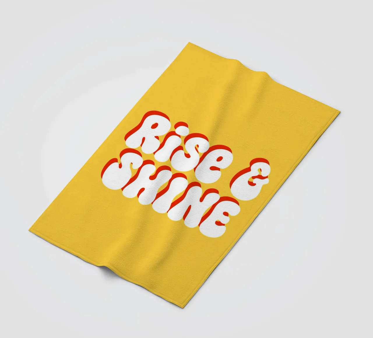 Rise and shine coperta in pile da BAINAI QUOTES