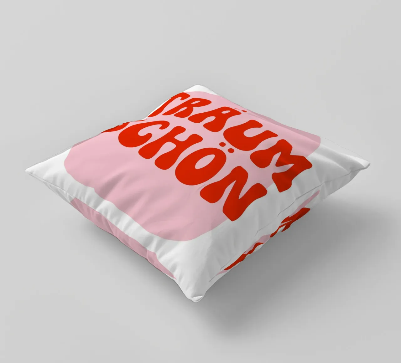 Träum schön rosarot coussin de BAINAI QUOTES