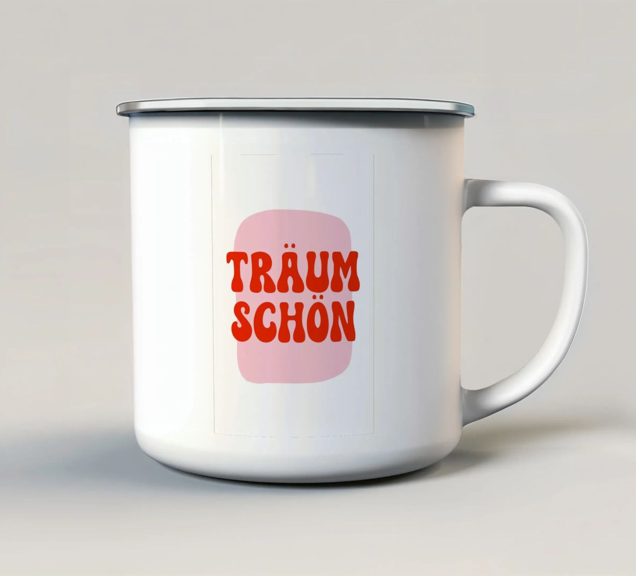 Träum schön rosarot tazza in smalto da BAINAI QUOTES