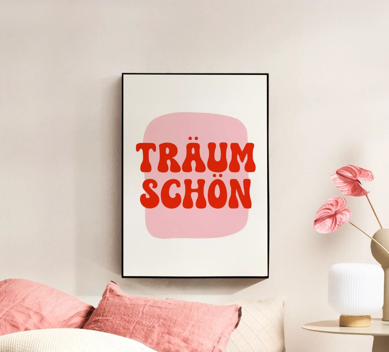 Träum schön rosarot plexiglass da BAINAI QUOTES