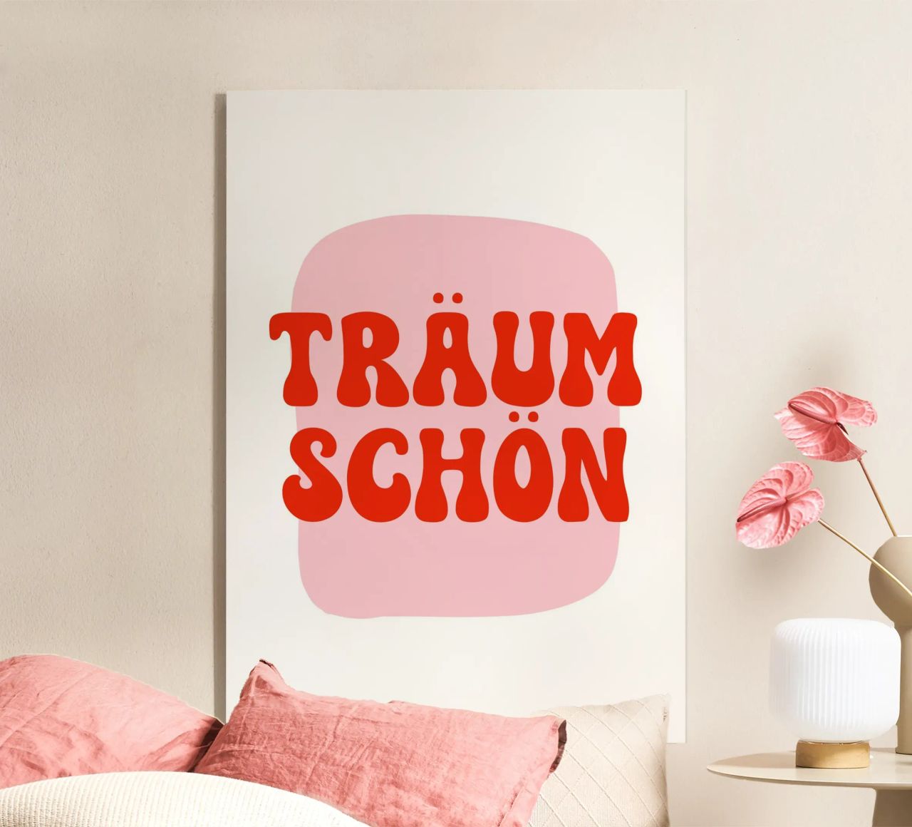 Träum schön rosarot plexiglass da BAINAI QUOTES