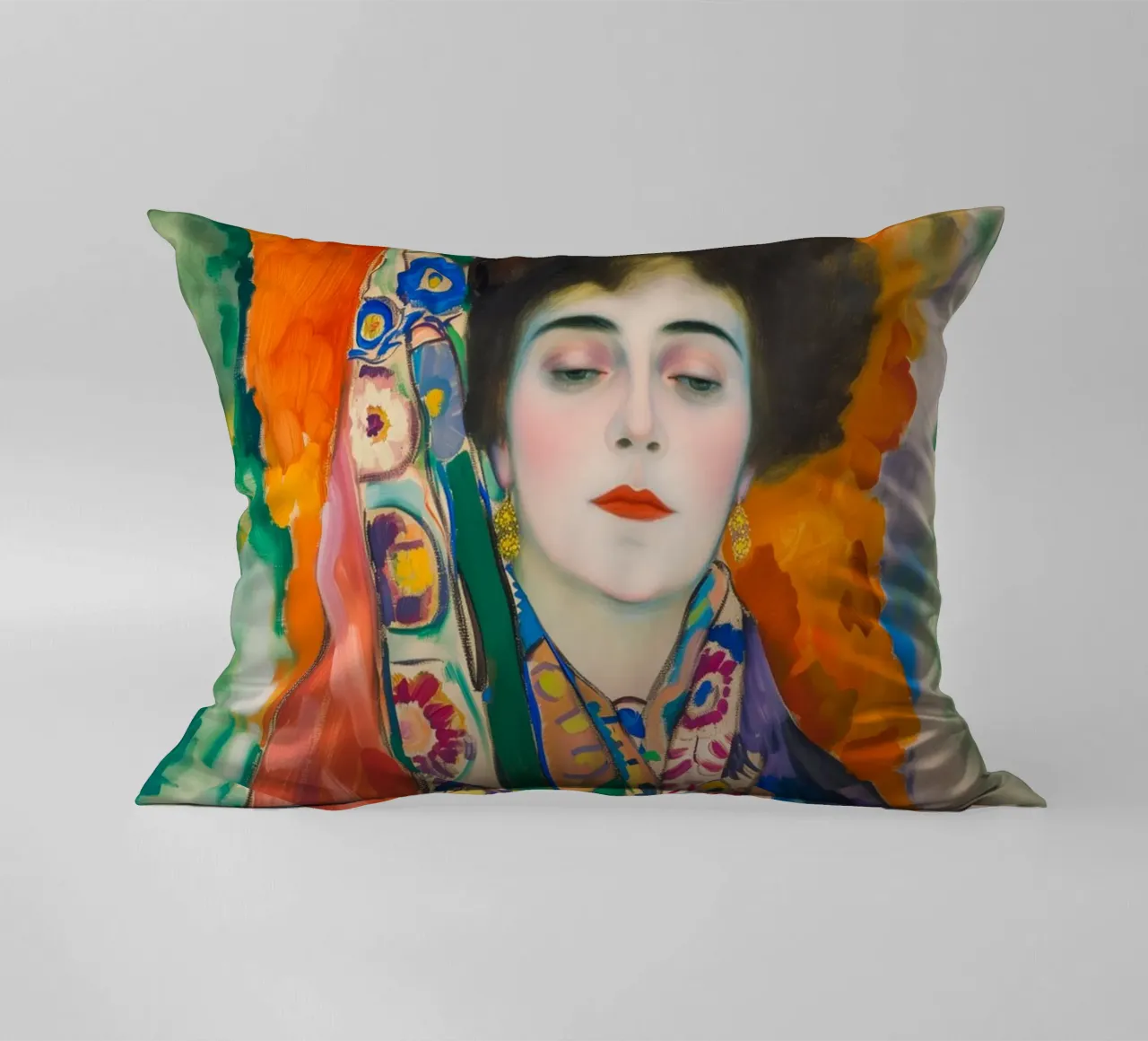 Klimt Miss Lieser decorative cushion by Carinaprint