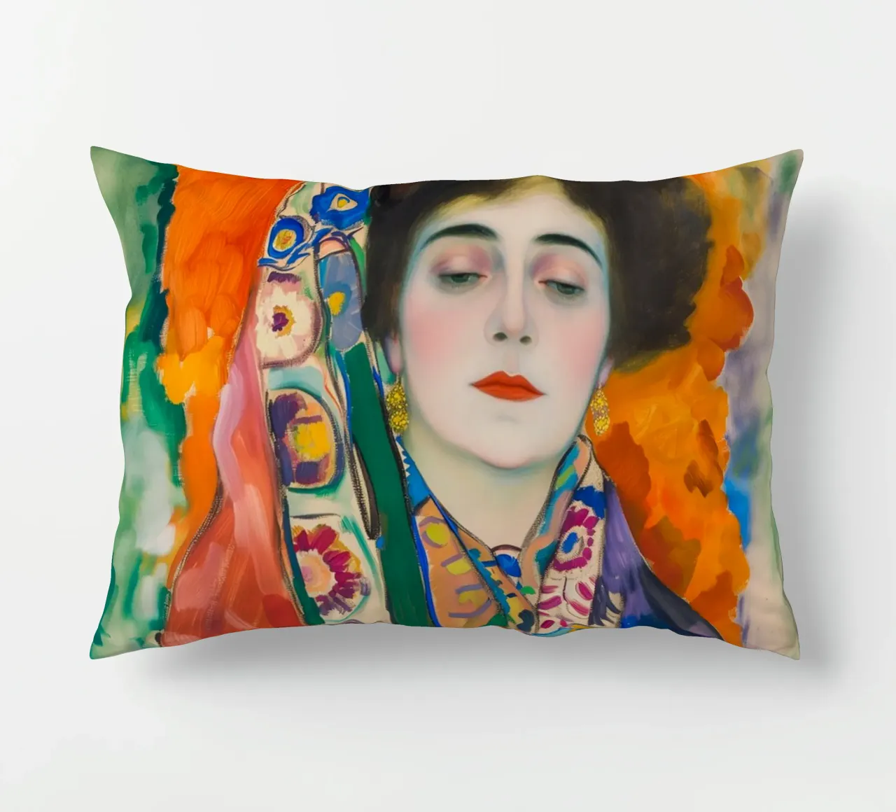Klimt Miss Lieser decorative cushion by Carinaprint