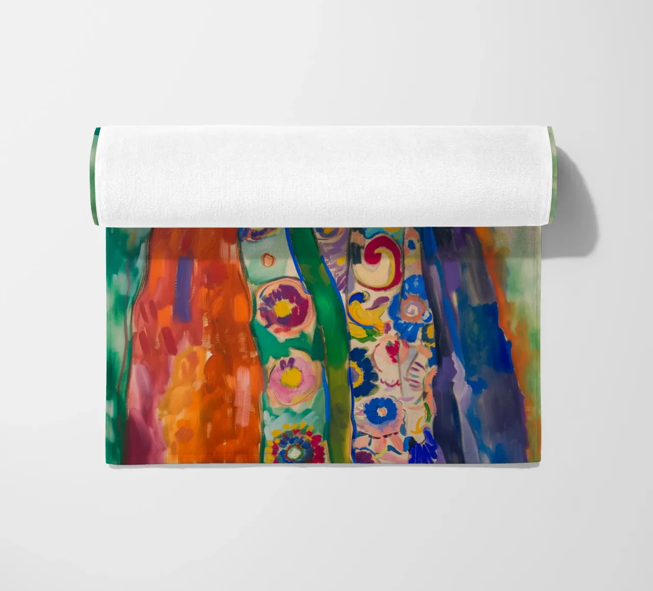 Klimt Miss Lieser beach towel by Carinaprint