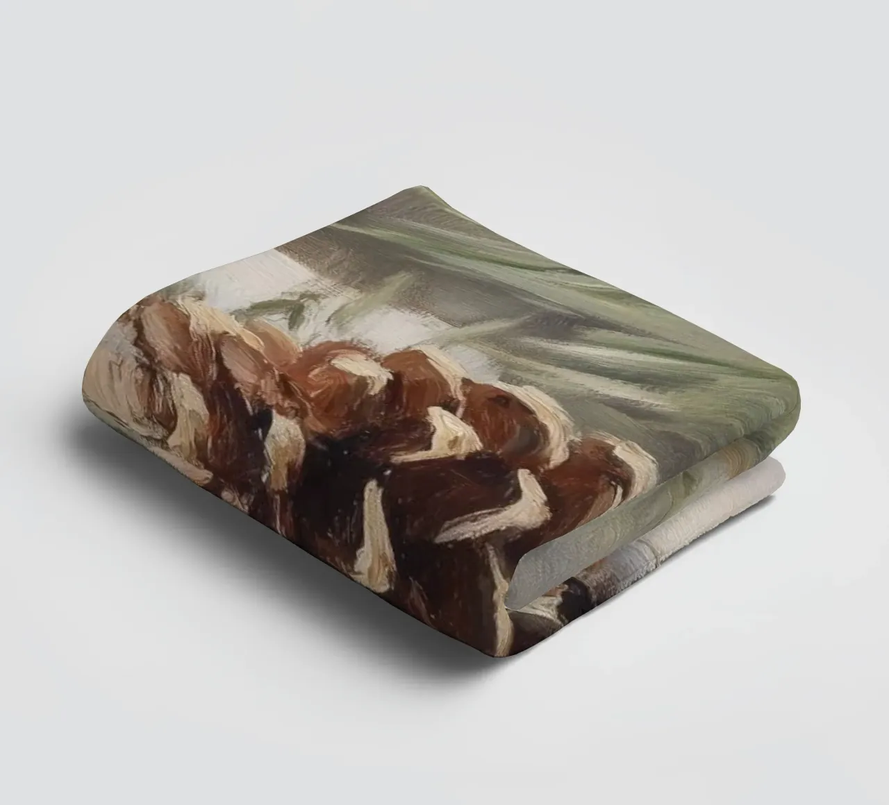 Winter Pinecones Still Life towel by Melloi Art Print