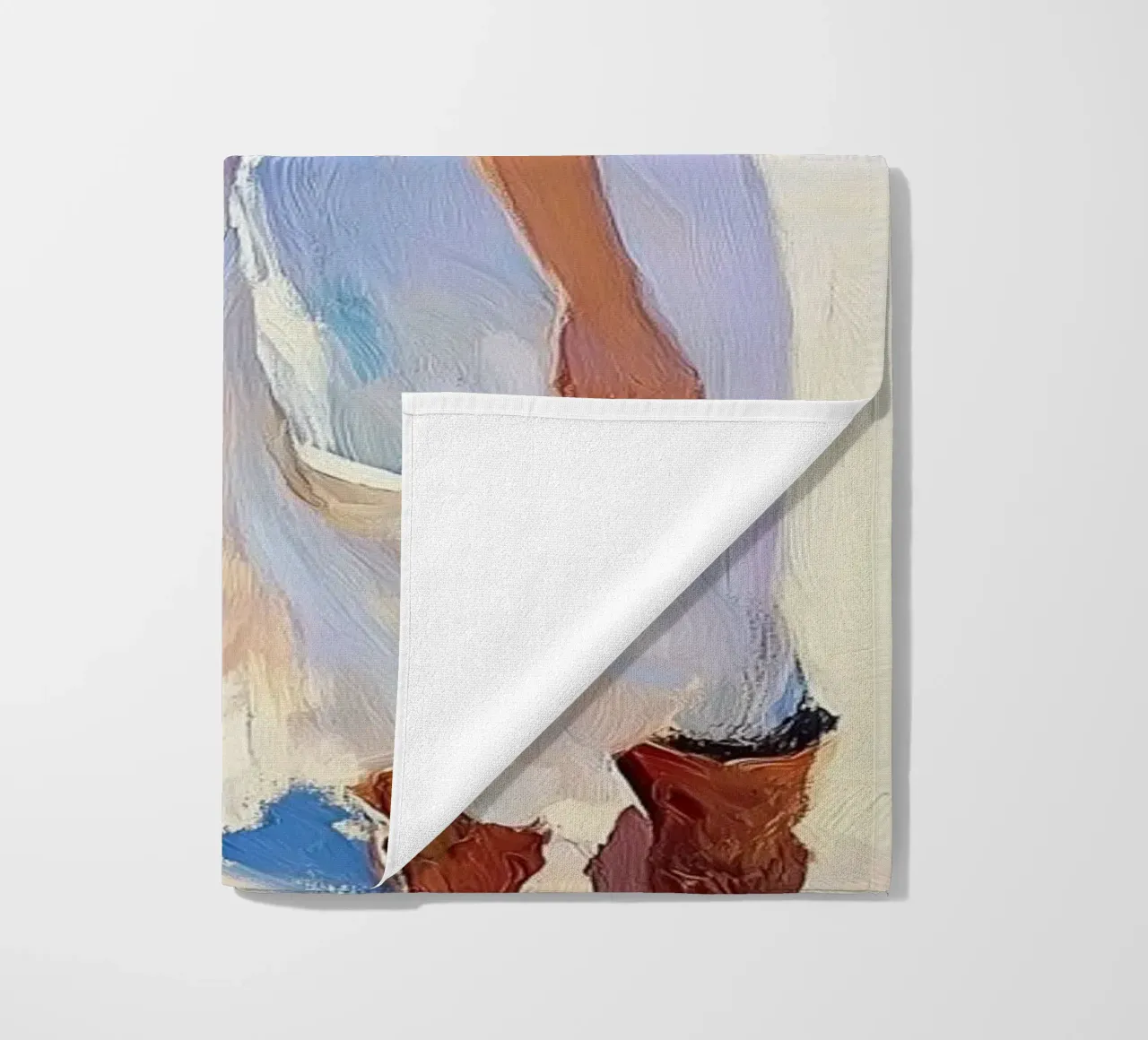 Donne con cappelli da sole a passeggio sulla spiaggia telo mare da Melloi Art Print