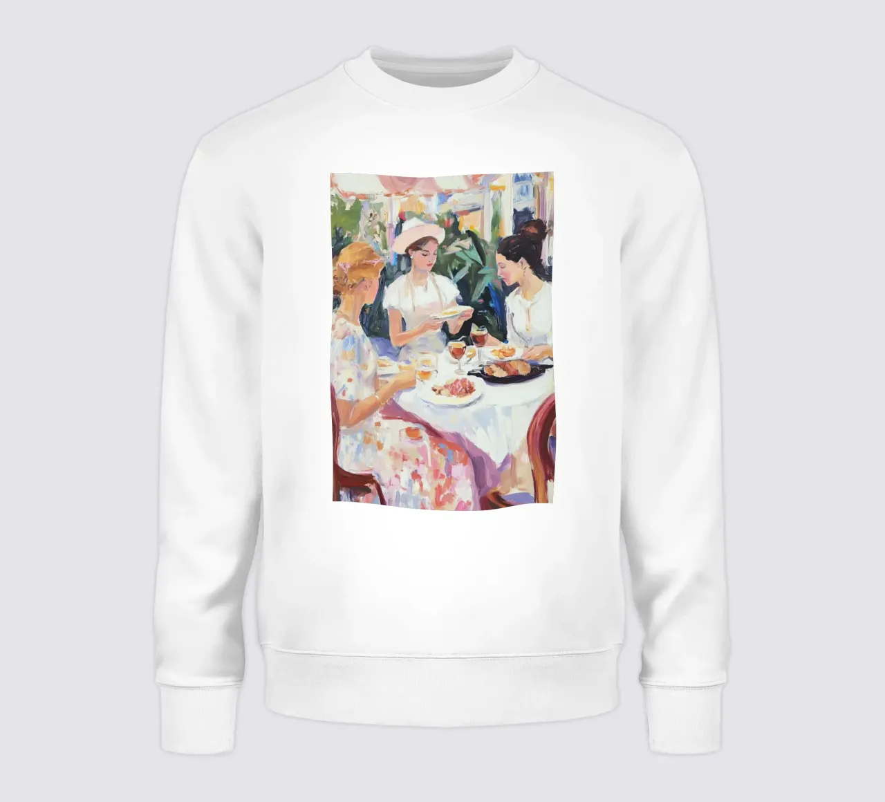 Cenas de señoras al aire libre sudadera de Melloi Art Print