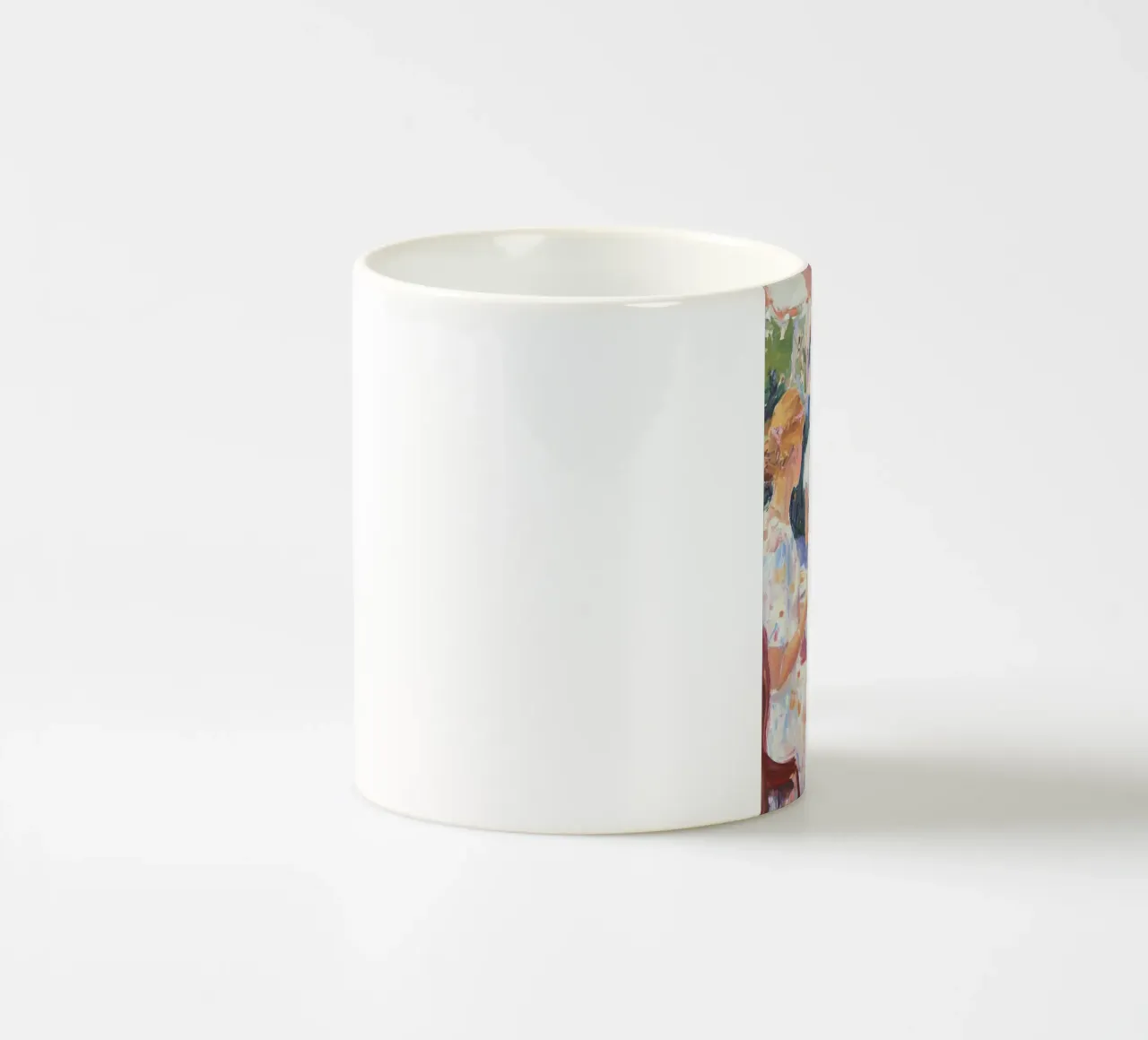 Cena per signore all'aperto tazza in ceramica da Melloi Art Print