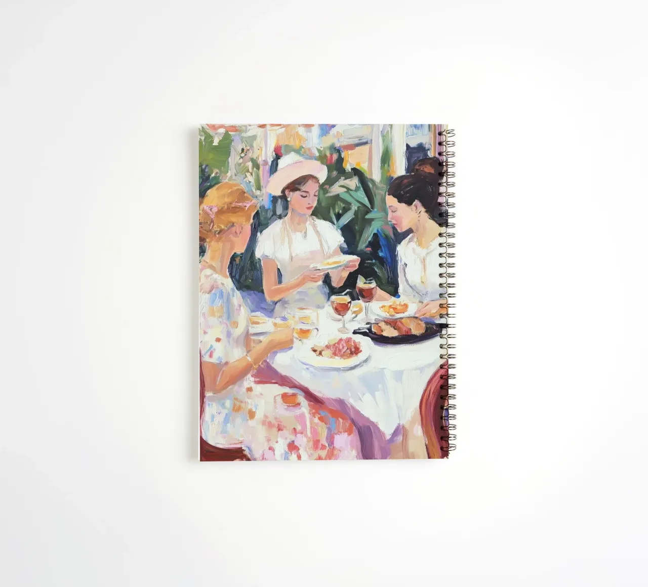 Cena per signore all'aperto diario ad anelli da Melloi Art Print