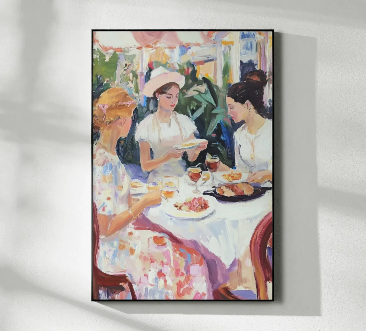 Cena per signore all'aperto plexiglass da Melloi Art Print